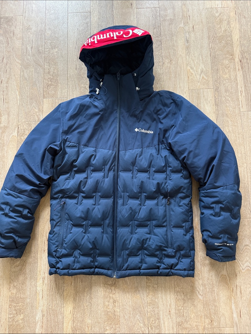 Columbia Men’s Grand Trek III 550 Omni Tech Down Hooded Jacket Sz. M